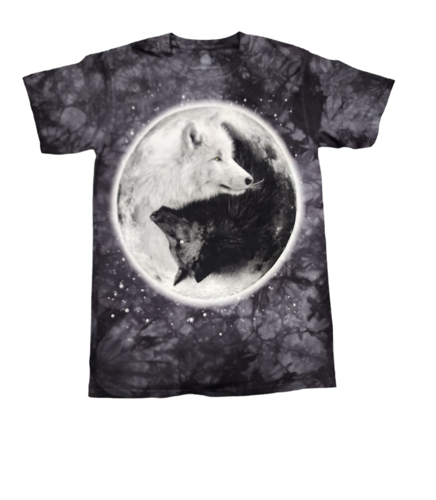 The Mountain Ying Yang Wolf Tie Dye Tee (small)